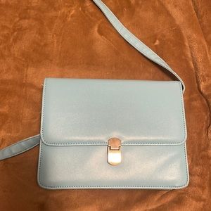 Blue teal cross body bag